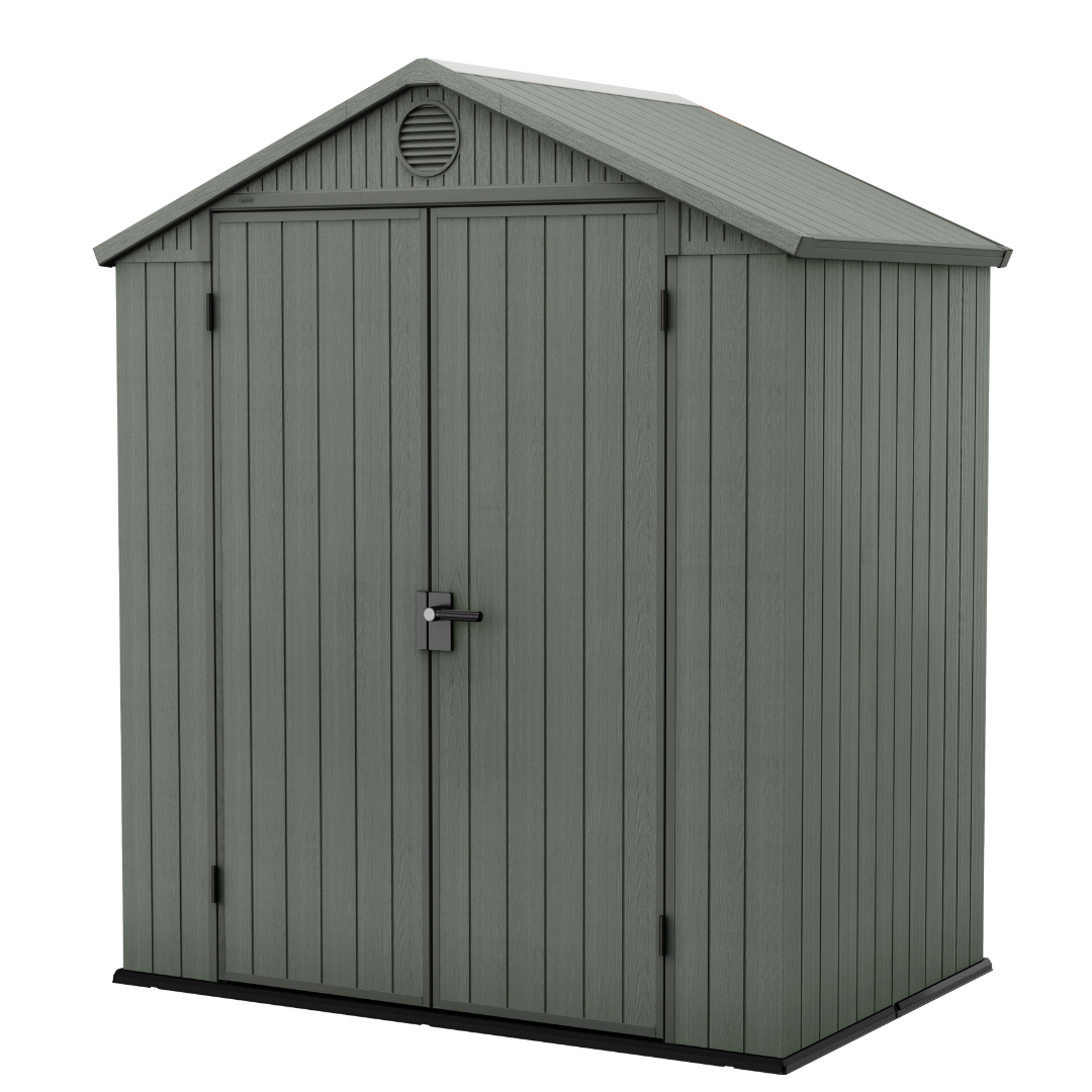 Darwin 6x4ft (1.8m x 1.2m) Garden Shed - Green