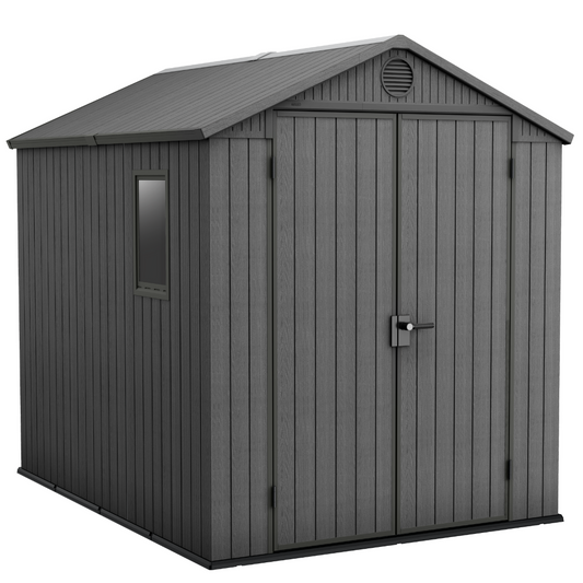 Darwin 6x8ft (1.9m x 2.4m) Garden Shed - Green